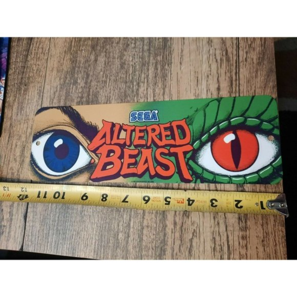 Altered‎ Beast Classic Arcade Marquee Banner 4x12 Metal Wall Sign Sega